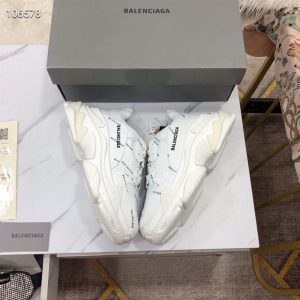 Balenciaga Triple S Trainers Allover Logo - BG007