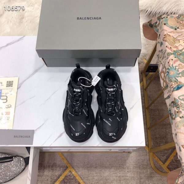 Balenciaga Triple S Trainers Allover Logo - BG008