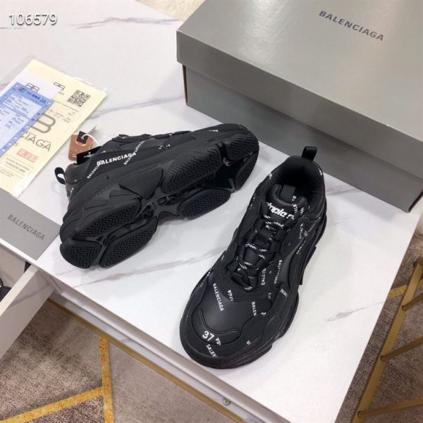 Balenciaga Triple S Trainers Allover Logo - BG008