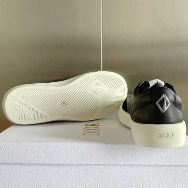 Dior B101 Black Smooth Calfskin and Nubuck Sneaker - DR058