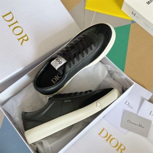 Dior B101 Black Smooth Calfskin and Nubuck Sneaker - DR058