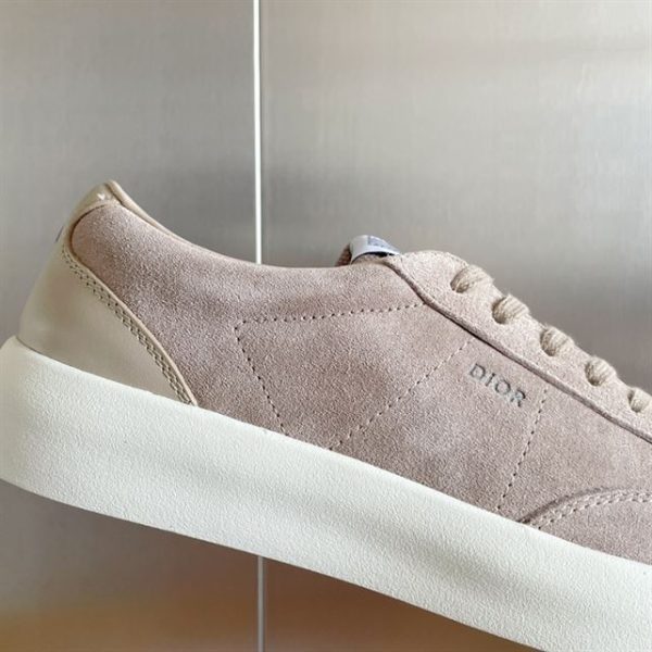 Dior B101 Greige Nubuck Calfskin Sneaker - DR056