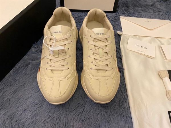 Men's Rhyton Gucci Logo Leather Sneaker - GI013 - 5