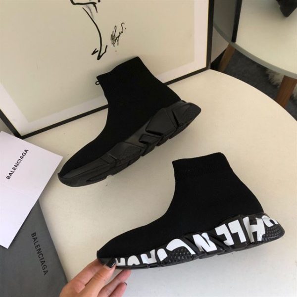 Balenciaga Speed Graffiti Recycled Knit Trainers – BG049