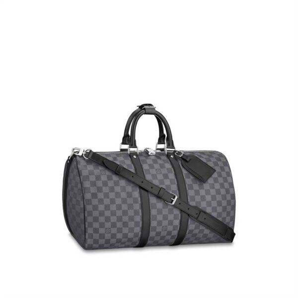 Louis Vuitton Keepall Bandoulière 45 Damier Graphite Canvas Travel - LK15