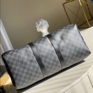 Louis Vuitton Keepall Bandoulière 45 Damier Graphite Canvas Travel - LK15