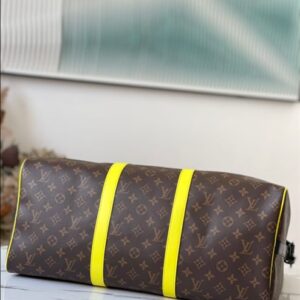 Louis Vuitton Keepall Bandoulière 50 Monogram Macassar Canvas Travel - LK20