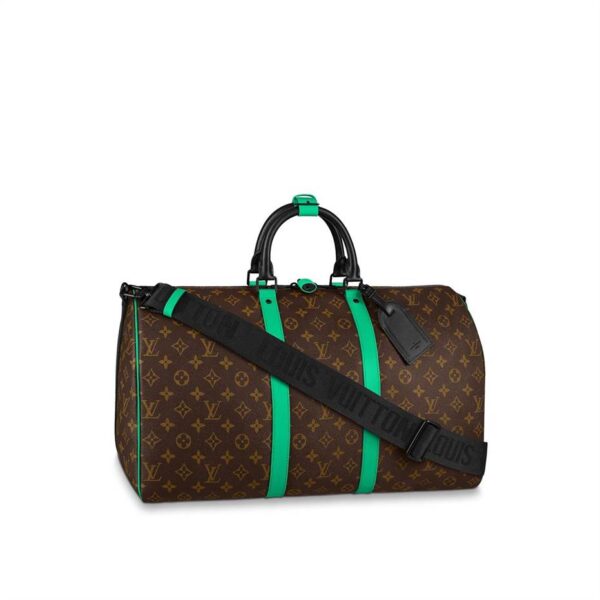 Louis Vuitton Keepall Bandoulière 50 Monogram Macassar Canvas Travel - LK25