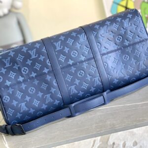 Louis Vuitton Keepall Bandoulière 50 Monogram Shadow Leather Travel - LK18