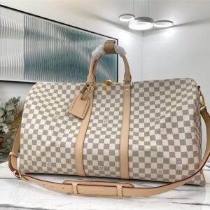 Louis Vuitton Keepall Bandoulière 55 Damier Azur Canvas - LK08