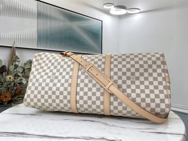 Louis Vuitton Keepall Bandoulière 55 Damier Azur Canvas - LK08