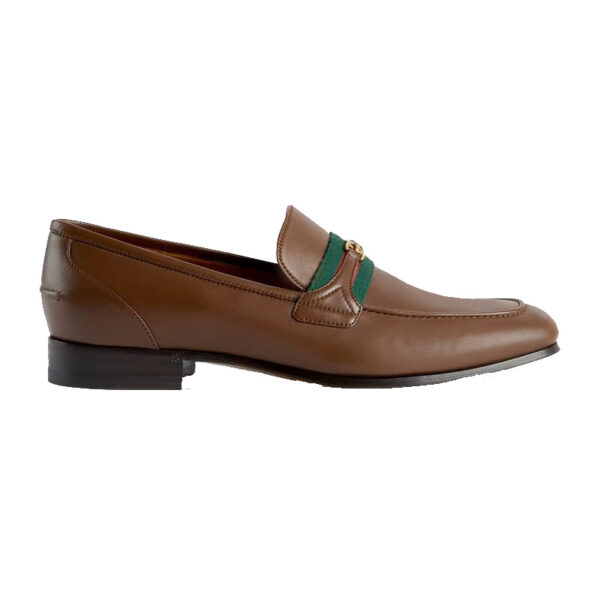 Gucci HA HA HA loafer with Interlocking G brown - LI002 - 1