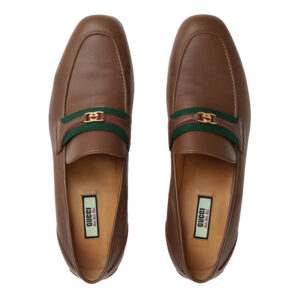 Gucci HA HA HA loafer with Interlocking G brown - LI002 - 4