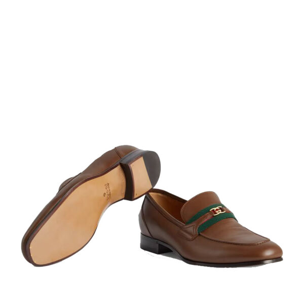 Gucci HA HA HA loafer with Interlocking G brown - LI002 - 5