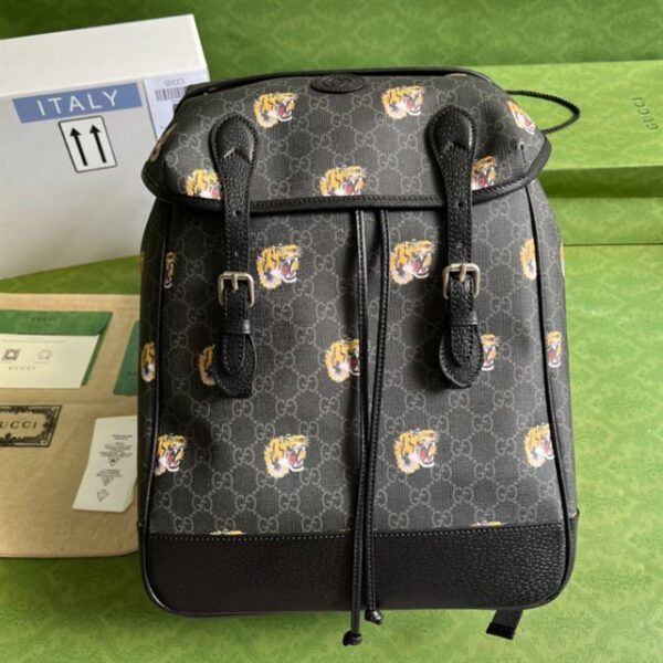 Gucci Medium Backpack With Tiger Print - GP005