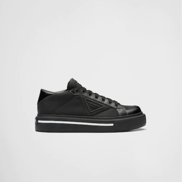 Prada Macro Re-Nylon and Brushed Leather Sneakers - PSD027