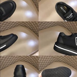 Prada Macro Re-Nylon and Brushed Leather Sneakers - PSD027