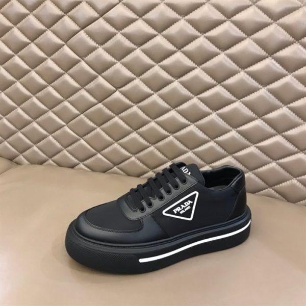 Prada Macro Re-Nylon and Brushed Leather Sneakers - PSD027