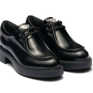 Prada Brushed Leather Lace-up Shoes - PLD012