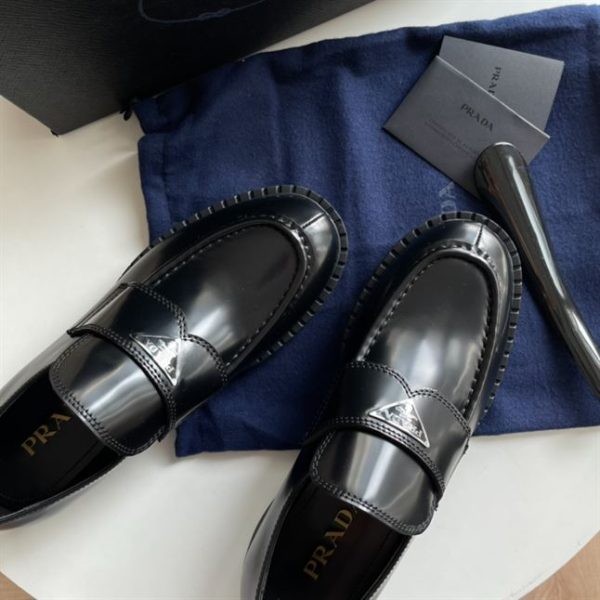 Prada Brushed Leather Loafers - PLD019