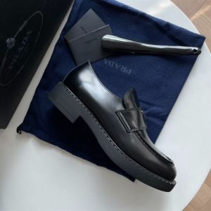 Prada Brushed Leather Loafers - PLD019