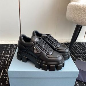 Prada Soft padded nappa leather laced-up shoes - PLD015