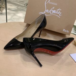 LOUBOUTIN DECOLLETE 554 PUMPS BLACK 2