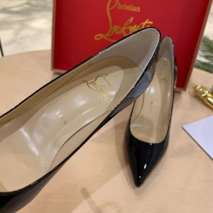 LOUBOUTIN DECOLLETE 554 PUMPS BLACK 3