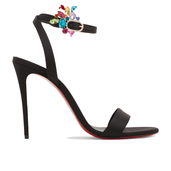 LOUBOUTIN GOLDIE JOLI SANDALS PUMPS BLACK