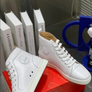 Christian Louboutin Skateboarding Shoes Men High-top White 3