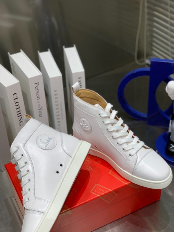 Christian Louboutin Skateboarding Shoes Men High-top White 3