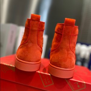 Christian Louboutin Orlato Orange Suede Sneaker Reps 4