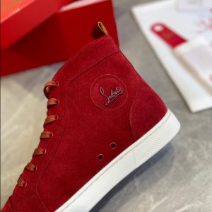 Christian Louboutin Louis High Red Sneaker Reps 4