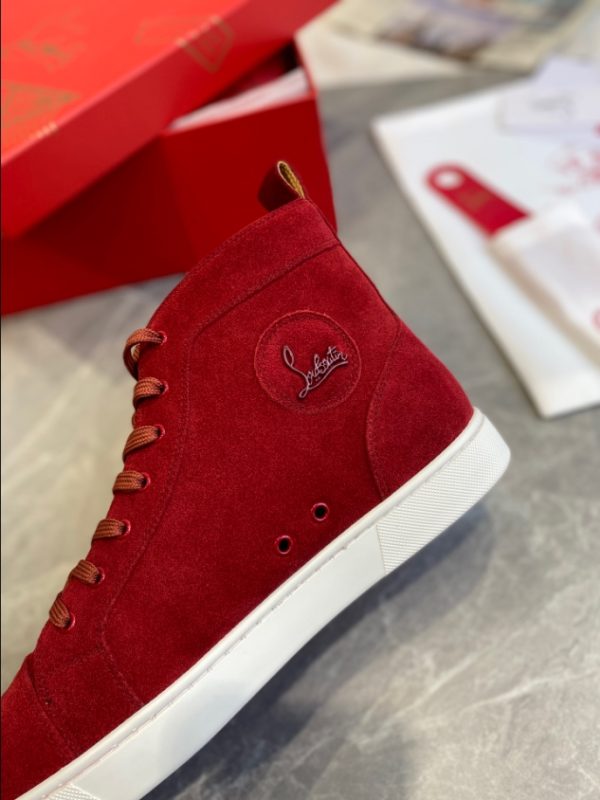 Christian Louboutin Louis High Red Sneaker Reps 4