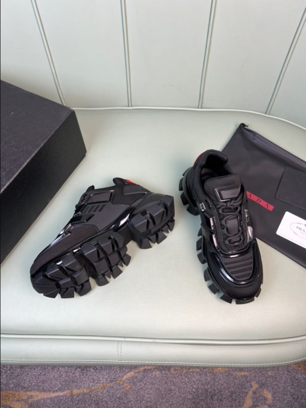 Prada Cloudbust Thunder Black Sneakers Reps 2