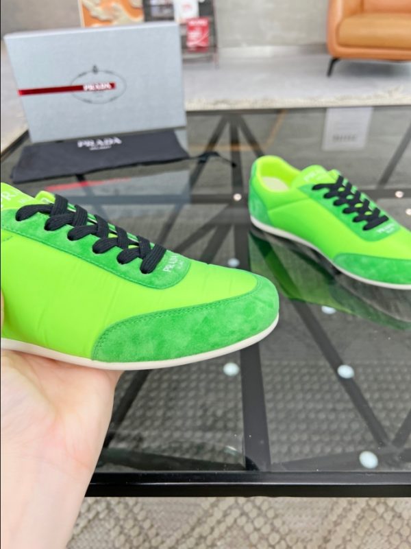 Prada Monaco Snickers Light Green Sneakers Reps 1