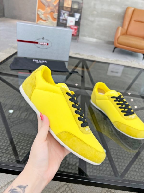 Prada Monaco Snickers Yellow Sneakers Reps 1