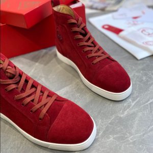 Christian Louboutin Louis High Red Sneaker Reps 5