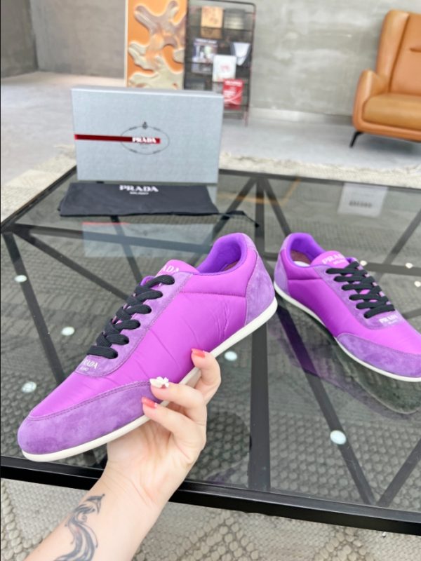 Prada Monaco Snickers Purple Sneakers Reps 3