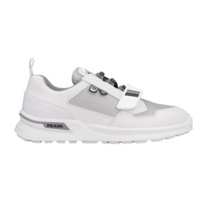 Prada Mechano ‘White Silver’ Sneakers Reps