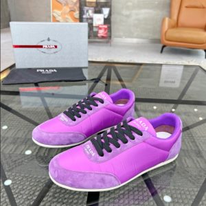 Prada Monaco Snickers Purple Sneakers Reps 1