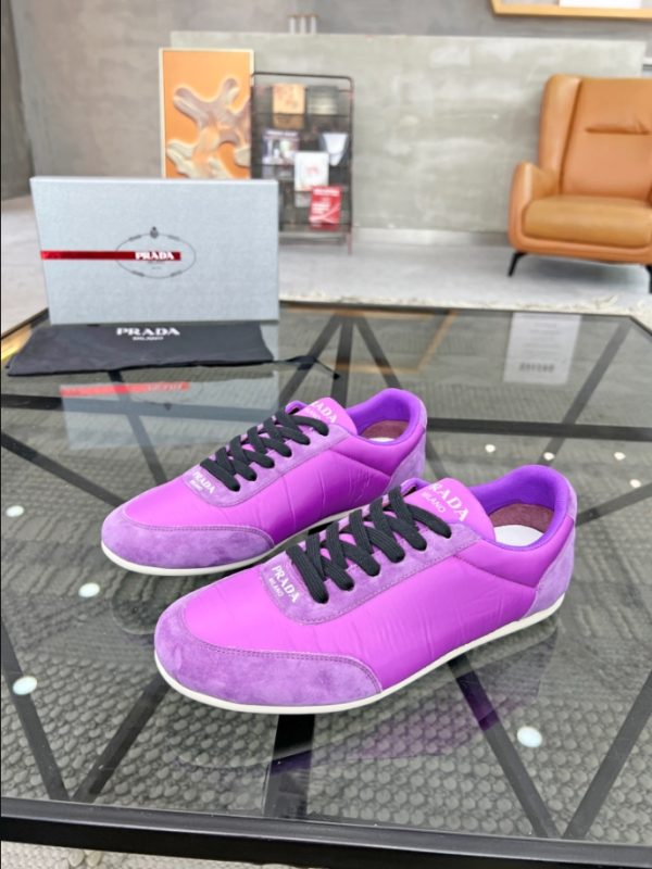 Prada Monaco Snickers Purple Sneakers Reps 1