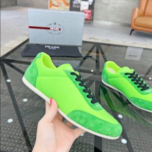 Prada Monaco Snickers Light Green Sneakers Reps 3