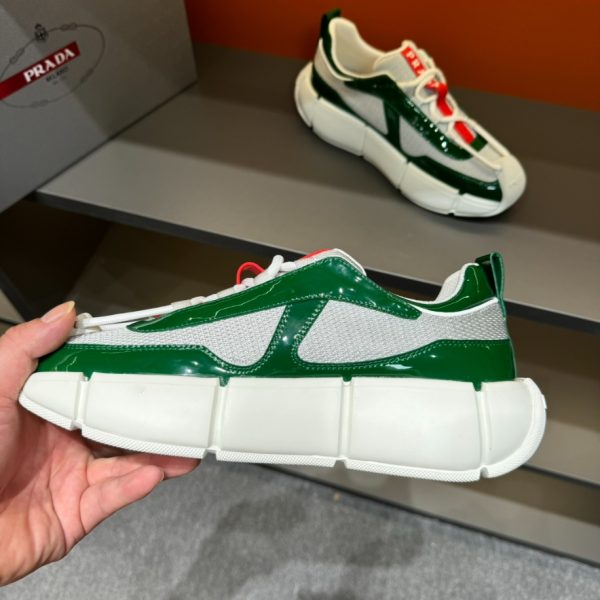 Prada Cloudbust Thunder Green Silver Sneakers Reps 2