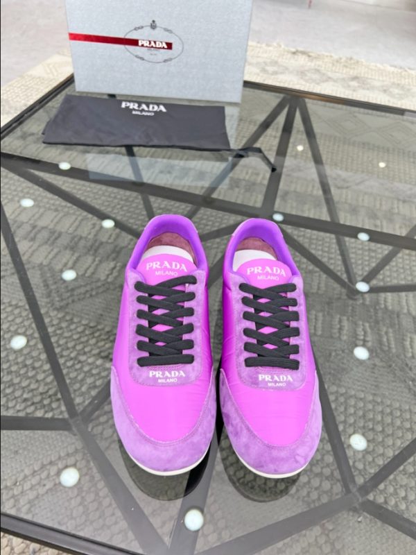 Prada Monaco Snickers Purple Sneakers Reps 2