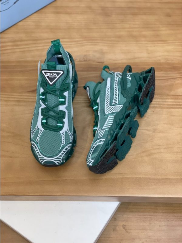 Prada Blade Type Dark Green Sneakers Reps 2