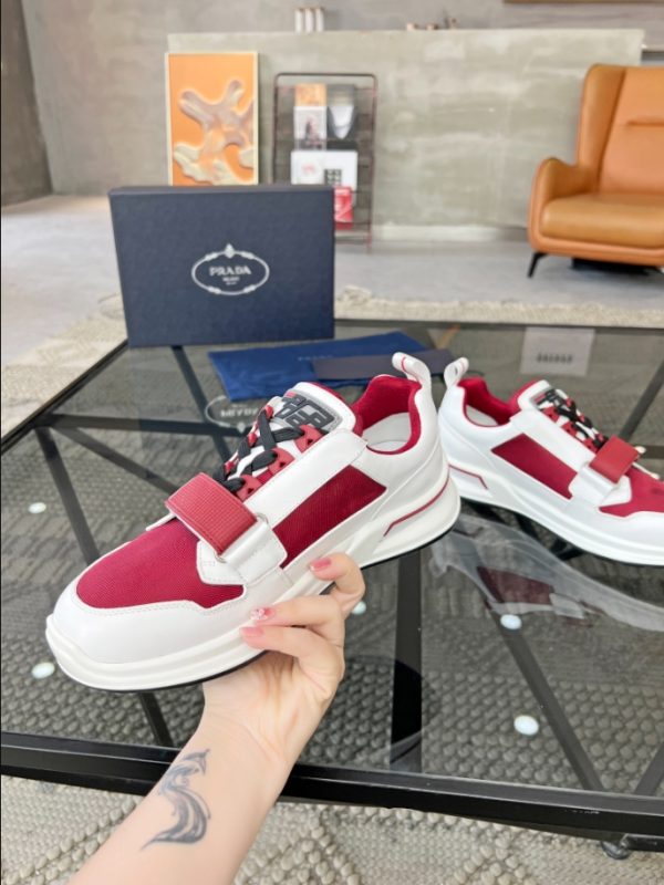 Prada Wrk White Red Sneakers Reps 2