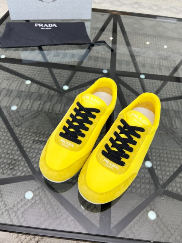 Prada Monaco Snickers Yellow Sneakers Reps 3