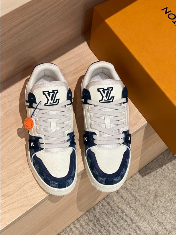 Louis Vuitton Trainer Navy White Sneaker 1