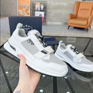 Prada Mechano ‘White Silver’ Sneakers Reps 5